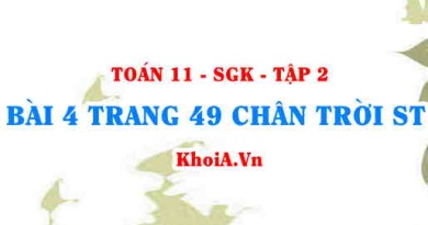 Bài 4 trang 49 Toán 11 Tập 2 Chân trời sáng tạo